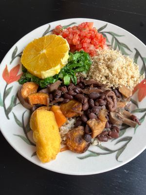 Feijoada!!  at Mercado Orgânico do Bairro in Florianopolis