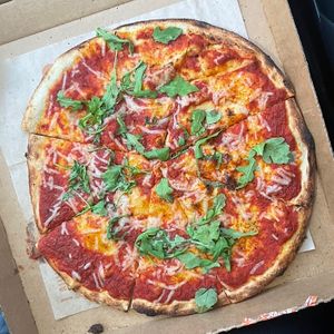 large pizza w vegan cheese   at Blaze Pizza in Winter Garden
