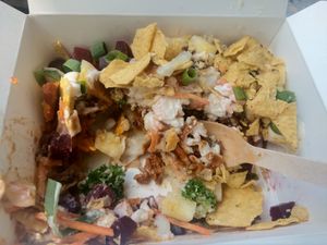 The Aussie dish at Mr Potato Broadbeach in Broadbeach