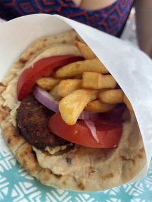 Pitta Falafel  at The Gyro Spot in Corfu