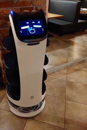 Pizza robot! at Fabryka Pizzy in Nowy Sacz