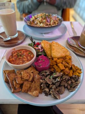 Vegan breakfast at Pennyfeather Cafe in Kilkenny