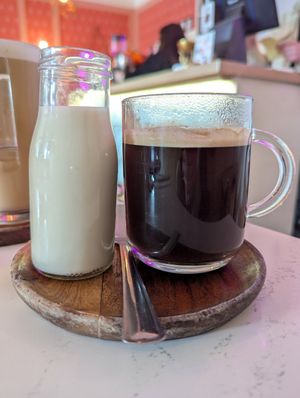Americano with Oat Milk at Pennyfeather Cafe in Kilkenny