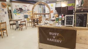 Eat in area at Busy V Bakery  in Bristol