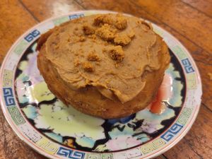 Biscoff doughnut at Busy V Bakery  in Bristol