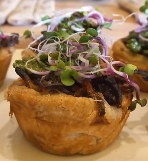 mushroom pie at Z'AHA deli in The Hague