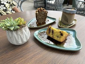 Banana bread and panetone   at YUCAFÉ in Sao Paulo