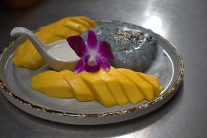 Mango Sticky Rice at Thai on Ventura in Encino