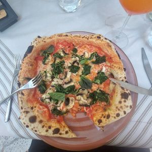 Pizza vegana at Quid Gusto Siciliano in Palermo