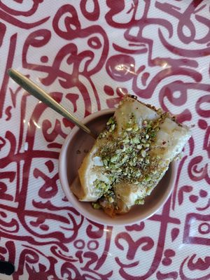 Baklawa pistache at Tabla in Marseille