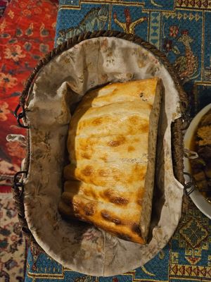 The amazing bread at Wooden Spoon Cave Restaurant in Nevsehir