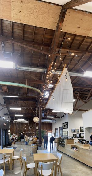 Vertical pano of the interior    at Dick Taylor Craft Chocolate in Eureka