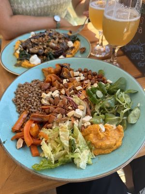 The vegan nourish bowl  at Hvar Brewing Co in Hvar
