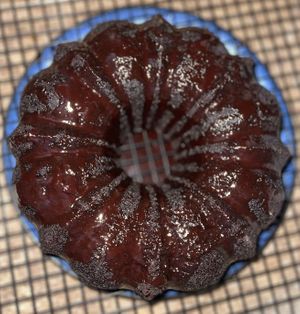 Vegan Chocolate Cake w/Chocolate Rum Syrup  at Suga & Spice Me  in Bridgeport