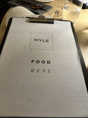 Menu  at MYLE in Bern