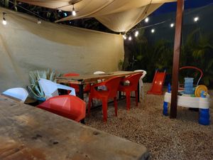 Outside dining area at Good Cocina Alternativa in Liberia