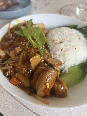 Vegan rice dish   at NiHao Teahouse in Newcastle Upon Tyne