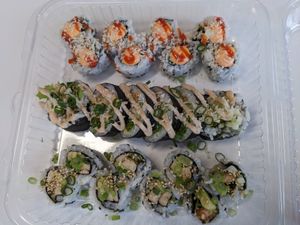 Big Poppa, Chic'n Katsu, Jameson Teriyaki, at The Avocado Pit - Ahimsa Sushi in Windsor