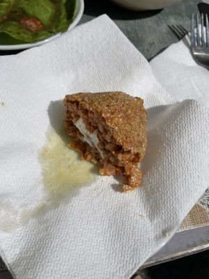 Supplì aperto   at Zeit W Zaatar in Rome