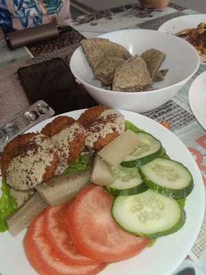 Falafel at Zeit W Zaatar in Rome