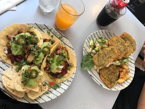 Tacos & Berenjena at Mango & Caoba in Barcelona