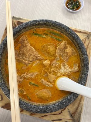 Laksa  at Home Vege Restaurant in Masai