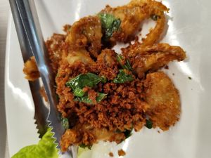 Cereal Fried mushroom 😋 at Home Vege Restaurant in Masai