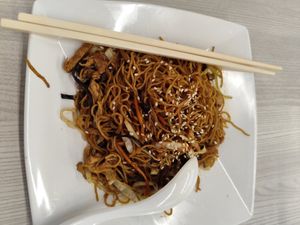 Fried Hong Kong mee 😋😋😋 at Home Vege Restaurant in Masai