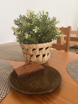 Vegan brownie   at Casa Almeida in Caminha
