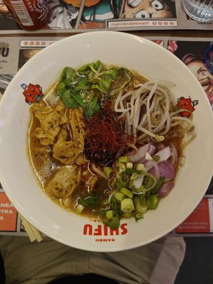 Spicy ramen at Ramen Shifu - Gran Via in Valencia