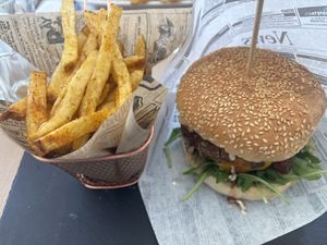Portobello burger vegan  at Arte e Tempero in Tabua