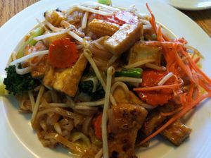 Pad Thai- I got mine with vegetables and tofu! at Vege Thai in Portland