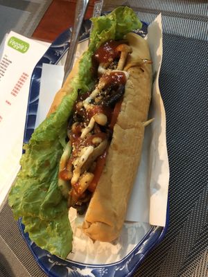   at Veggie's in Vang Vieng