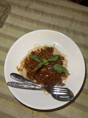   at Veggie's in Vang Vieng