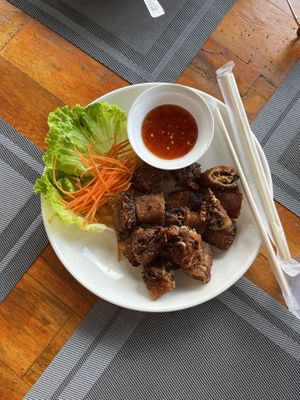   at Veggie's in Vang Vieng