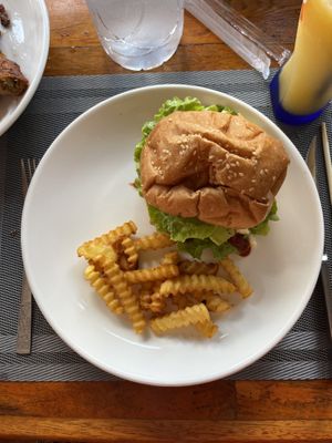   at Veggie's in Vang Vieng