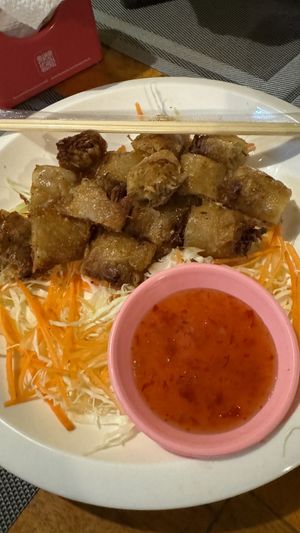   at Veggie's in Vang Vieng