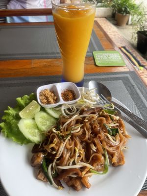   at Veggie's in Vang Vieng