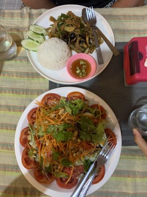   at Veggie's in Vang Vieng