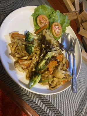   at Veggie's in Vang Vieng