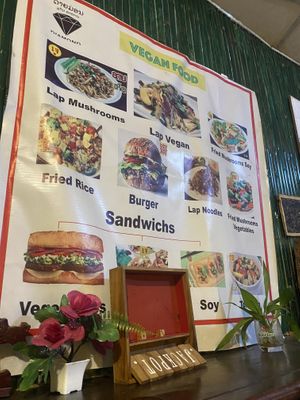   at Veggie's in Vang Vieng