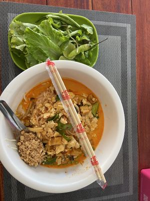   at Veggie's in Vang Vieng