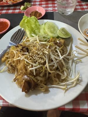 Pad Lao. Nice  at Veggie's in Vang Vieng
