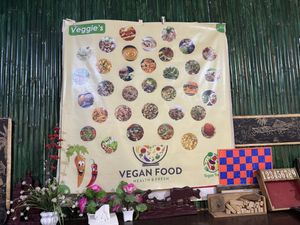 Decoration   at Veggie's in Vang Vieng