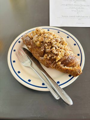 Blueberry and vanilla croissant   at Wilhelmina in Leamington Spa