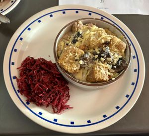 Mushroom bread and butter pudding   at Wilhelmina in Leamington Spa
