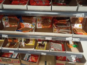 Tofu based snacks at Kam Yuen Supermarket in Brussels