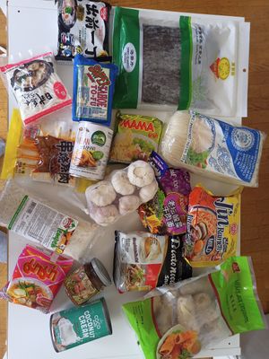 My grocery at Kam Yuen Supermarket in Brussels