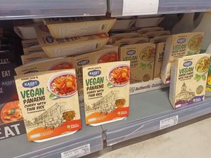 Vegan instant food at Kam Yuen Supermarket in Brussels