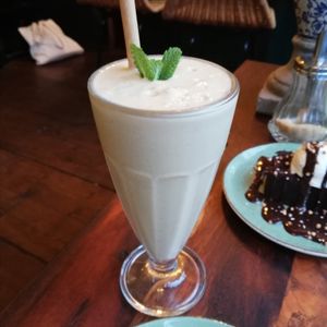 Fermented Banana Smoothie #Veganuary at Parrhesia Cafe in Groningen